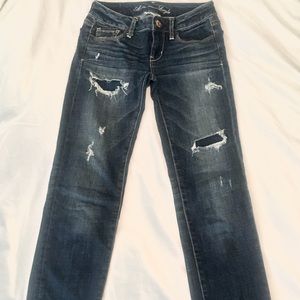 Brand New American Eagle Ripped Jean (size: 00)